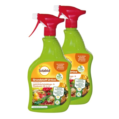 Solabiol Grundstoff Urtica Spray anwendungsfertig, unterstützt die natürliche Abwehr von Schädlingen und Pilzkrankheiten, 2 x 1 l von Solabiol
