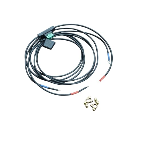 enjoysolar 6mm² Batteriekabel Solarladeregler und Batterie mit Sicherung M8-Ringösen (30A 6mm² + Polklemmen M8 - 3m) von SolarV