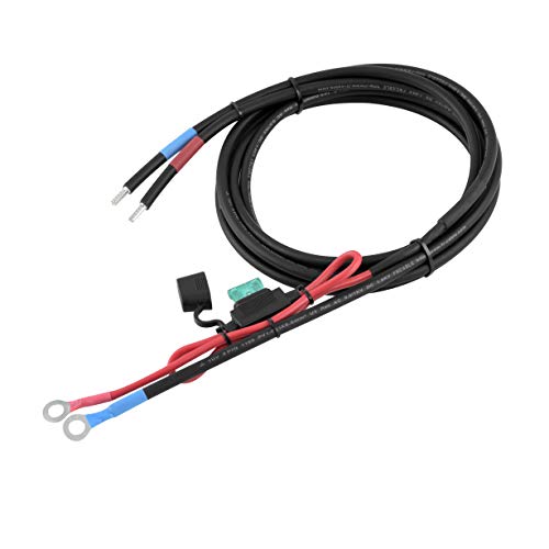 enjoysolar 6mm² Batteriekabel Solarladeregler und Batterie mit Sicherung M8-Ringösen (30A 6mm² M8) von SolarV