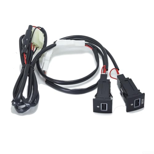 Solaughguy Auto Ladegerät USB Ladegerät Schnellladung Autozubehör MK5 MK6 USB Port Smartphone Ladeadapter Fahrzeug Netzteil 12V USB Adapter Automotive (Doppel für QC 3.0) von Solaughguy