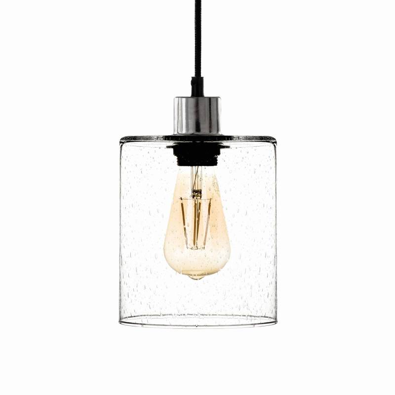 Pendellampe Soda mit Glasschirm klar Ø 15cm von Solbika Lighting