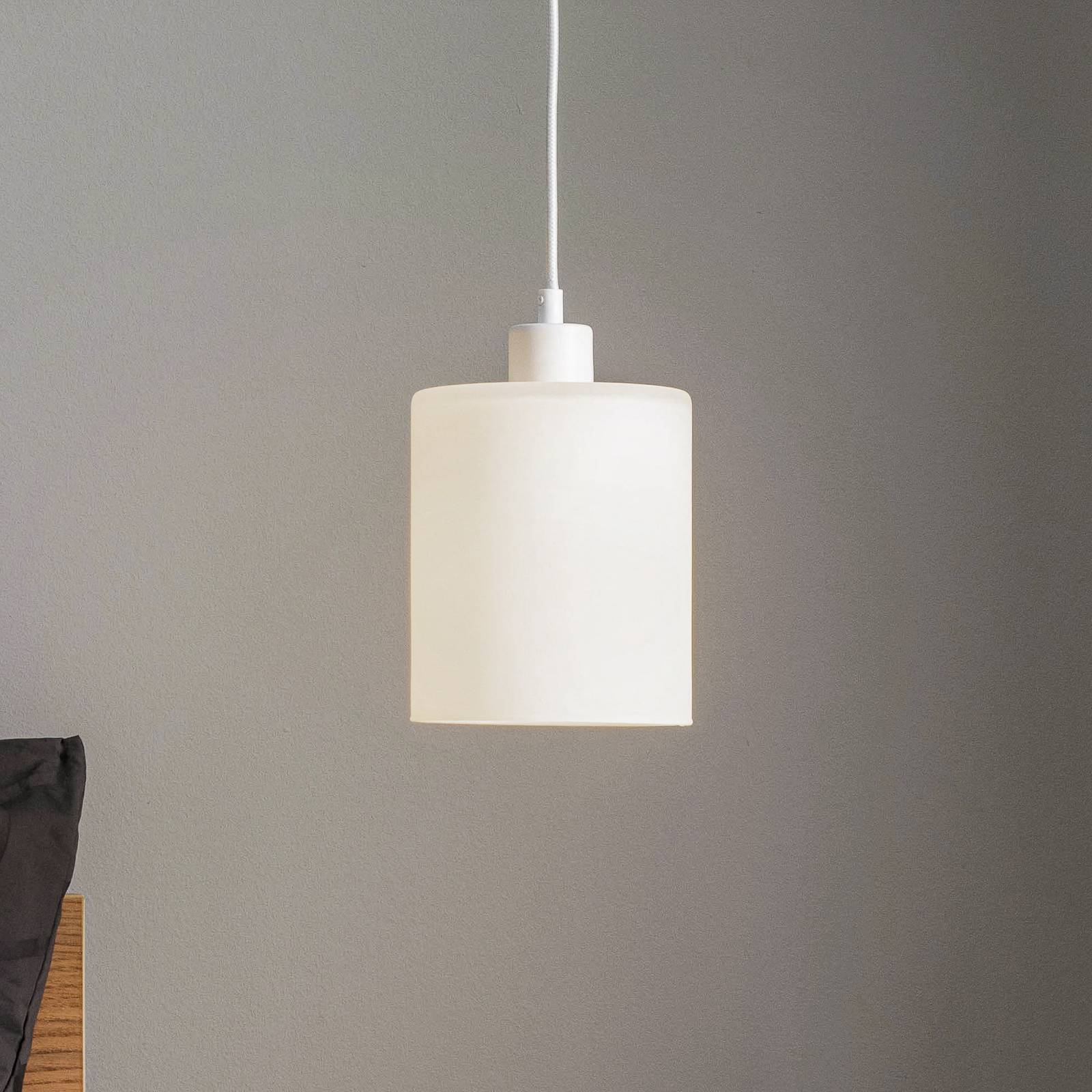 Pendellampe Soda mit Glasschirm weiß Ø 15cm Pendellampe Soda mit Glasschirm weiß Ø 15cm von Solbika Lighting