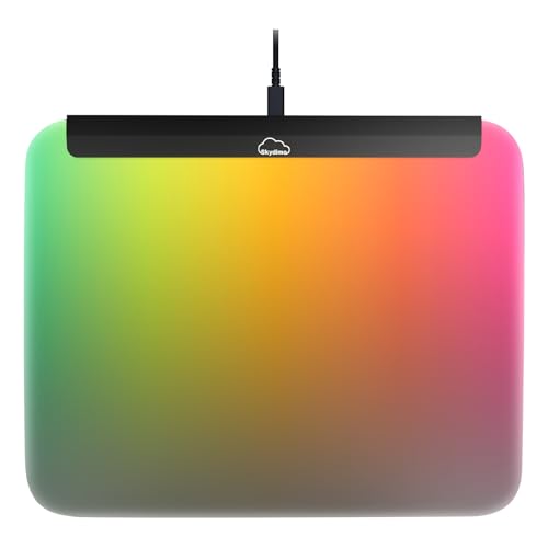 Soleil X3 Gaming-Mauspad, Monitor-Farbsynchronisation, RGB-Hintergrundbeleuchtung, 18-Zonen-LED-Beleuchtung, Musik-Synchronisationsmodus, cooles Mauspad für Gaming-Schreibtisch, 36 x 32 cm Soleil X3 Gaming-Mauspad, Monitor-Farbsynchronisation, RGB-Hintergrundbeleuchtung, 18-Zonen-LED-Beleuchtung, Musik-Synchronisationsmodus, cooles Mauspad für Gaming-Schreibtisch, 36 x 32 cm von Soleil