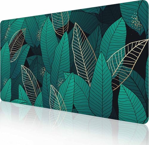 Großes Gaming-Mauspad mit genähten Kanten, Schreibtischunterlage, erweiterte Tastaturunterlage, rutschfeste Gummiunterseite, Schreibtischunterlage für Laptop, Büro, Zuhause, 90 x 40 cm, tropische Großes Gaming-Mauspad mit genähten Kanten, Schreibtischunterlage, erweiterte Tastaturunterlage, rutschfeste Gummiunterseite, Schreibtischunterlage für Laptop, Büro, Zuhause, 90 x 40 cm, tropische von Solekla