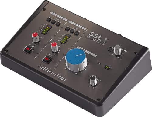 Solid State Logic (SSL) 2 USB Audio Interface - 24 bit/192 kHz, 2-in 2-out, with SSL Legacy 4K Analogue Enhancement and included SSL Software Production Pack von Solid State Logic