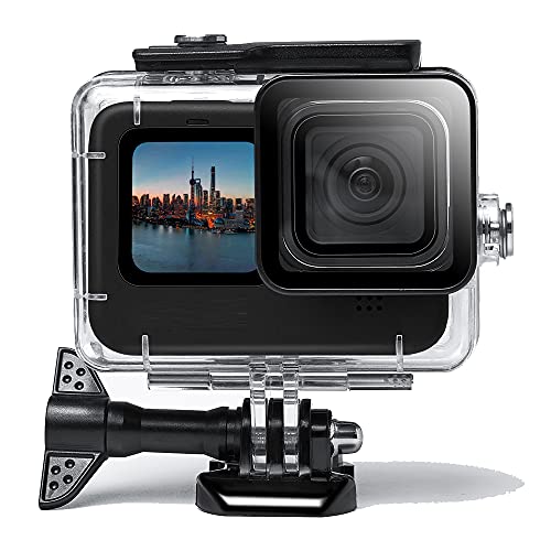 Wasserdichtes Gehäuse für GoPro Hero 9 10, Taucherschutz, Unterwasser-Abdeckung, für Go Pro 10 9, Zubehör, 40M von Solidpin