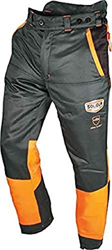 Solidur AUPA7P-L Pantalon Authentic Klasse 1 Typ A Kettensägenschutzhose, 100% Polyester, 7 cm länger, Größe L von Solidur