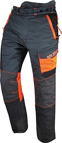 Solidur COPA7PGR - Comfy Typ A Klasse 1 Kettensägenhose - Version 7 cm länger - Außergewöhnlicher Komfort und Schutz - Größe 4XL - Grau von Solidur