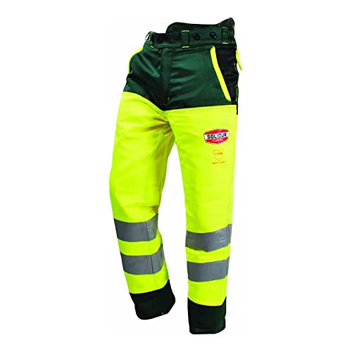 Solidur HVPA - Hi - Vis En Iso 20471 Klasse 2 - Kettensägenhosen - Klasse 1 Typ A - Außergewöhnlicher Komfort und Schutz - Größe XS - Gelb Solidur HVPA - Hi - Vis En Iso 20471 Klasse 2 - Kettensägenhosen - Klasse 1 Typ A - Außergewöhnlicher Komfort und Schutz - Größe XS - Gelb von Solidur