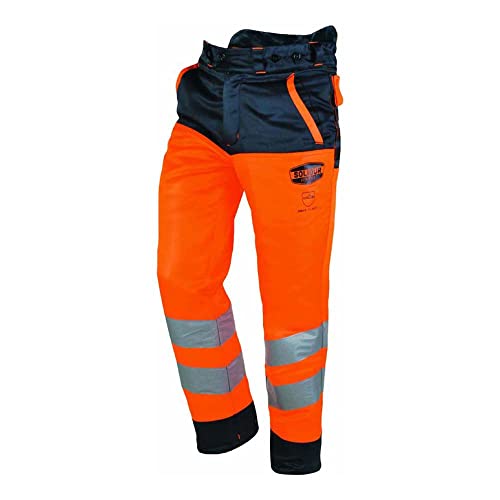Solidur HVPAOR - Hi - Vis En Iso 20471 Klasse 2 - Kettensägenhose - Klasse 1 Typ A - Außergewöhnlicher Komfort und Schutz - Größe S - Orange Solidur HVPAOR - Hi - Vis En Iso 20471 Klasse 2 - Kettensägenhose - Klasse 1 Typ A - Außergewöhnlicher Komfort und Schutz - Größe S - Orange von Solidur
