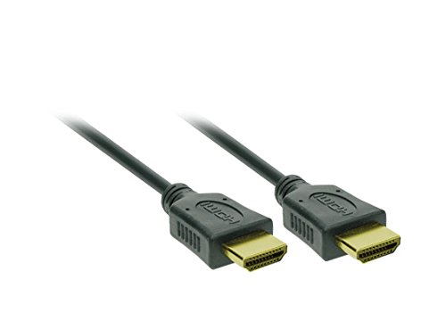 Solight SSV1203 HDMI-Kabel mit Ethernet (1,4 A-Stecker, Blister, 3 m) schwarz von Solight