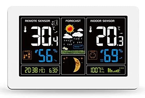 Solight TE81W - Wetterstation mit Funk-Außensensor, on Innen- und Außentemperatur, Luftfeuchtigkeit, Luftdruck von Solight