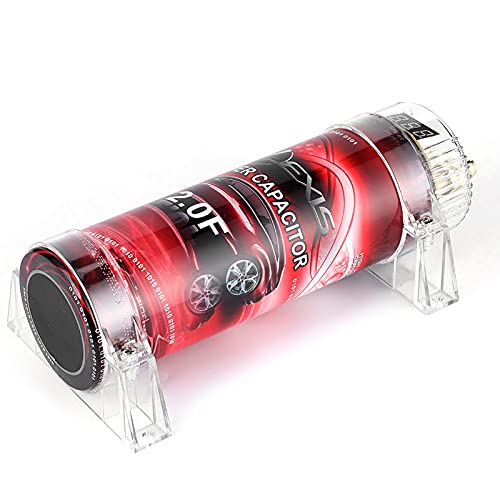 2.0 Car Audio -Leistungskondensator mit Rotem LED -Display, Wide Application, 2000 -W -Verstärkerspannungsregler für Subwoofer -Autoteile, Umfasst Montageklammern, Transparente 2.0 Car Audio -Leistungskondensator mit Rotem LED -Display, Wide Application, 2000 -W -Verstärkerspannungsregler für Subwoofer -Autoteile, Umfasst Montageklammern, Transparente von Solinder