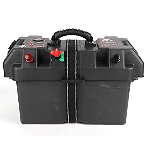Batteriekasten mit Motorischer Kraftwerk, Geeignet für Small-Boot-Bahnanwendungen, Leicht Zugängliche Batterieklemmen Zum Anschließen von Kabel. Eingebautes Batterie-Messgerät von Solinder