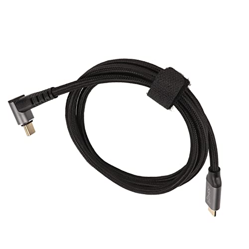 Rechtswinkel USB C -Verlängerungskabel, 90 -Grad -USB -C -Kabel, PD100W Schnelles Ladekabel, Nylon mit Goldenem Plattiert, für 4k 60 Hz HD -Projektionsbildschirm, Dampfdeck (100 von Solinder