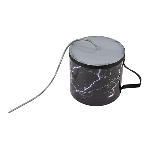 Solinder Federtrommel 6 Zoll Federtrommel Donner Trommel Sound Effect Instrument Holz Leichte Tragbare Donner Tube Sound Maker für große Meetings Donner Sound Simulation Sport Aktivität von Solinder