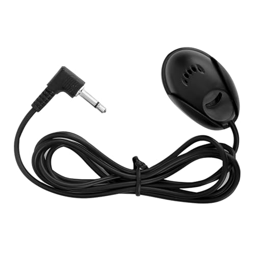 Solinder Mini-Car-Mikrofon, Audio Talk GPS-Monitor, Omnidirektional-Pick-up 3,5 Mm Externes Mikrofon für Autostereo, Robustes ABS-Material, 1,2 M Kabel für Mehr Flexibilität von Solinder