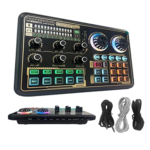 Solinder Soundkarte SK600 Multifunktions Digital Sound Mixer BT Wireless Connect Externe Soundkarte für Computer Smartphone Gesang Aufnahme Live Streaming Gaming von Solinder