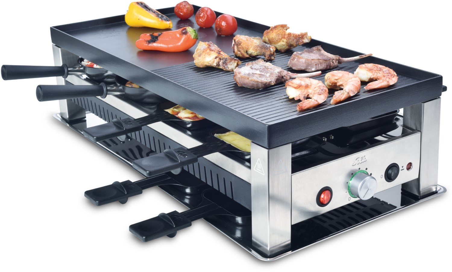 Table Grill 5 in 1 Typ 791 Raclette schwarz/silber Table Grill 5 in 1 Typ 791 Raclette schwarz/silber von Solis