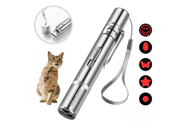 Sollero Laserpointer für Katzen Hund Spielzeug Katzenspielzeug von Sollero