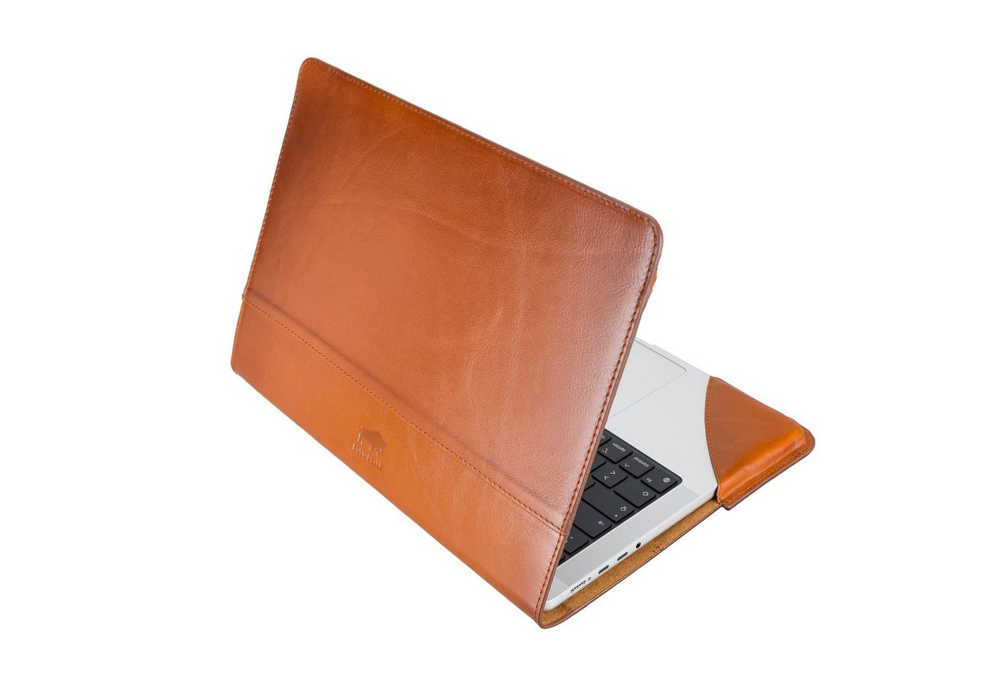 Solo Pelle Laptop-Hülle Ledertasche für das MacBook Pro 15 + 16 Zoll Lederhülle Case Hülle Münich für das Apple MacBook Pro Sleeve 40,6 cm (16 Zoll) von Solo Pelle