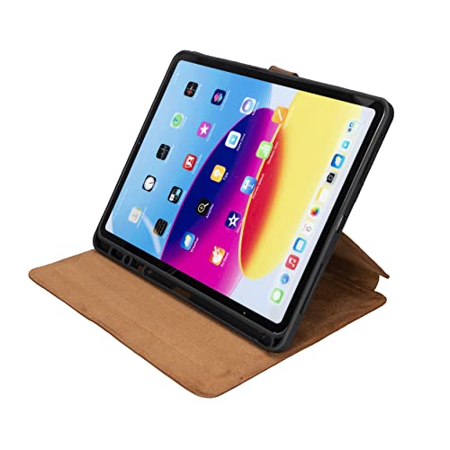 Solo Pelle Leder Hülle geeignet für Apple iPad Pro 11 I passend für 2. 3. 4. Generation. Unterstützt Pencil 2 Model: Stage (Cognac Braun) von Solo Pelle