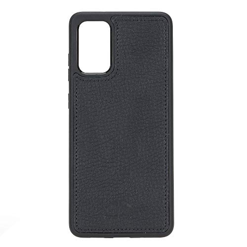 Solo Pelle Lederhülle für das Samsung Galaxy S20+ | S20+ 5G Hülle aus echtem Leder, Model: Stanford (Schwarz) von Solo Pelle