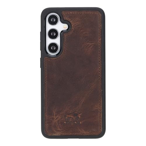 Solo Pelle Lederhülle für das Samsung Galaxy S25 Hülle aus echtem Leder, Model: Stanford (Vintage Braun) von Solo Pelle