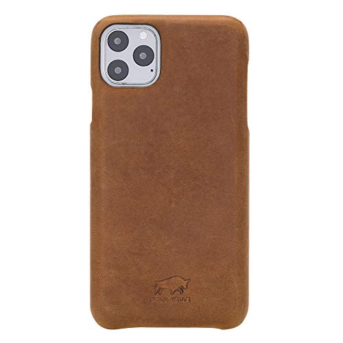 Solo Pelle Lederhülle für das iPhone 11 Pro (Max) 6.5 Zoll Case Leder Hülle Ledertasche Backcover Princeton (Vollleder Camelbraun) von Solo Pelle