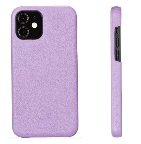Solo Pelle Lederhülle für das iPhone 12 Pro Max in 6.7 Zoll Princeton Case Leder Hülle Ledertasche Backcover aus echtem (Violett) von Solo Pelle