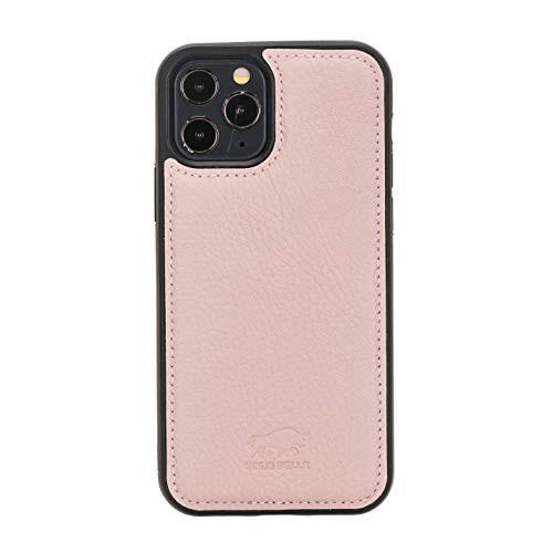 Solo Pelle Lederhülle für das iPhone 12 Pro Max in 6.7 Zoll Stanford Case Leder Hülle Ledertasche Backcover aus echtem Leder (Nude Rosa) von Solo Pelle