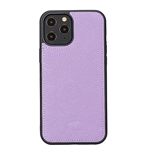 Solo Pelle Lederhülle für das iPhone 12 Pro Max in 6.7 Zoll Stanford Case Leder Hülle Ledertasche Backcover aus echtem Leder (Violett) von Solo Pelle
