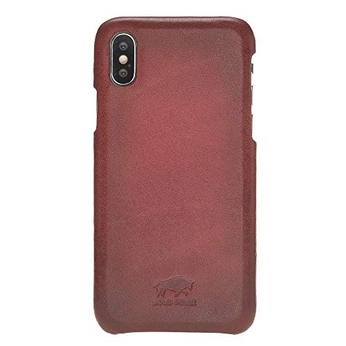 Solo Pelle Lederhülle für das iPhone XS/X Ledertasche Backcover - F360 Fullcover - in Rot Burned Solo Pelle Lederhülle für das iPhone XS/X Ledertasche Backcover - F360 Fullcover - in Rot Burned von Solo Pelle