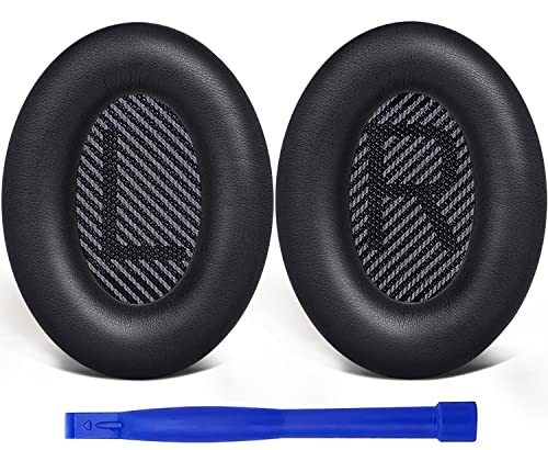 SoloWIT® Ersatz Ohrpolster für Bose QC35, kompatibel mit Over-Ear Kopfhörern von QuietComfort 35 (QC35) und Quiet Comfort 35 II (QC35 ii) von SoloWIT