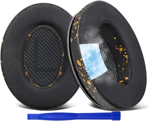 SoloWIT® Kühlgel Ersatz Ohrpolster für Bose QuietComfort 35 (QC35) und Quiet Comfort 35 II (QC35 II) Over-Ear-Kopfhörer von SoloWIT