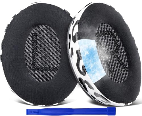 SoloWIT® Kühlgel Ersatz Ohrpolster für Bose QuietComfort 35 (QC35) und Quiet Comfort 35 II (QC35 II) Over-Ear-Kopfhörer von SoloWIT