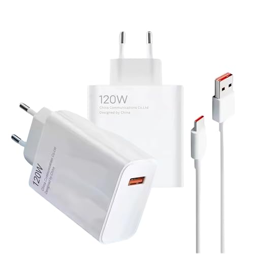 SoloZar 120 W Wall Gan Fast Charger mit 1 m Fast Charging 6 A USB-Kabel auf Typ-C, kompatibel mit iPhone, Samsung, Galaxy, Xiaomi, Huawei, Google Pixel SoloZar 120 W Wall Gan Fast Charger mit 1 m Fast Charging 6 A USB-Kabel auf Typ-C, kompatibel mit iPhone, Samsung, Galaxy, Xiaomi, Huawei, Google Pixel von SoloZar