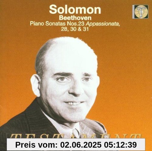 Solomon spielt Beethoven (Sonaten Nr. 23, 28, 30, 31) (Aufnahmen 1951-1956) von Solomon