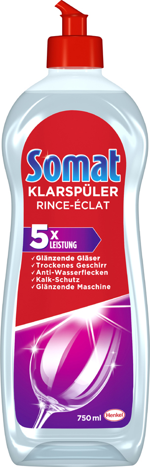 Somat Klarspüler für Spülmaschine, 750 ml Flasche von Somat