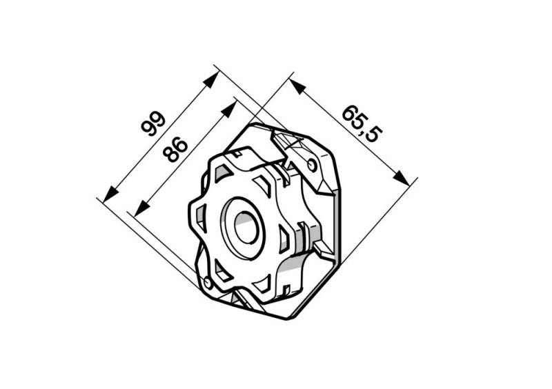 Somfy NHK-Kompakt Adapterlager 9910051 von Somfy