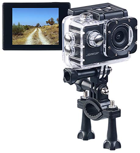 Somikon Camcorder: HD-Action-Cam DV-1212 V2 mit Unterwasser-Gehäuse, IP68, bis 30 m (Mini Actioncam, Dashcam Fahrrad, Überwachungskamera) von Somikon