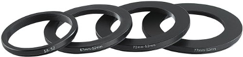 Somikon Objektiv Adapter: Objektiv-Adapterring 58 mm auf 52 mm (Digitalkamera Objektivadapter, Kamera-Adapterring, Reiseadapter) von Somikon