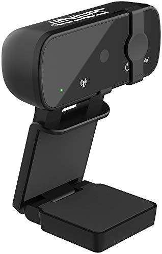Somikon USB Kamera 4K: 4K-USB-Webcam mit Linsenabdeckung, Mikrofon und Autofokus (Webcam PC, Webcam Laptop, Sichtschutz) von Somikon