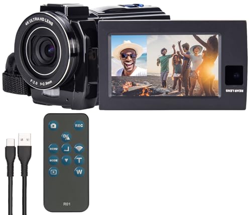 Somikon Videocam: Dual-Lens-4K-UHD-Camcorder mit Sony-Sensor und FHD-Rückkamera (Digitalkameras, Mini DV, WLAN Kamera) von Somikon