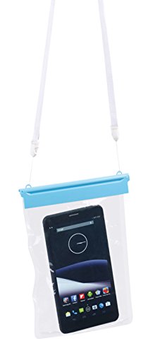 Somikon wasserdichte Schutzhülle: wasserdichte Universal-Hülle für iPad Mini & Tablets bis 20,3 cm / 8" (Tablet-Taschen wasserdicht, Tablet-Cases wasserdicht, Dokumententasche) von Somikon