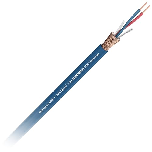 SOMMER CABLE Mikrofonkabel Club Series MKII OFC 2 x 0,34mm² geschirmt | 200-0051 (1m, blau) von Sommer Cable