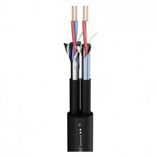 Sommer Cable 100-0041-02C Mikrofonkabel 4 x 0.34mm² Schwarz Meterware von Sommer Cable