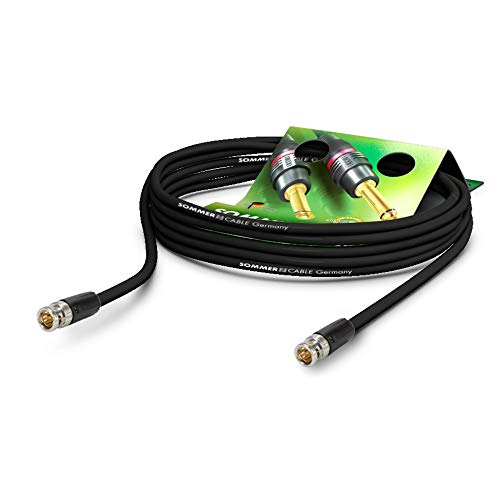 Sommer Cable 20m 3G SDI BNC Video-Patchkabel HD-SDI (HDTV) SC-Vector PLUS DZ 1.2/4.8 PUR 1x 0,88 mm² BNC-Stecker NEUTRIK - DZGR-2000-SW-SW von Sommer Cable