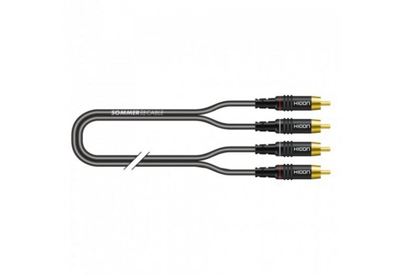 Sommer Cable Audio-Kabel, ON81-0200-SW Cinchkabel 2 m - Audiokabel von Sommer Cable