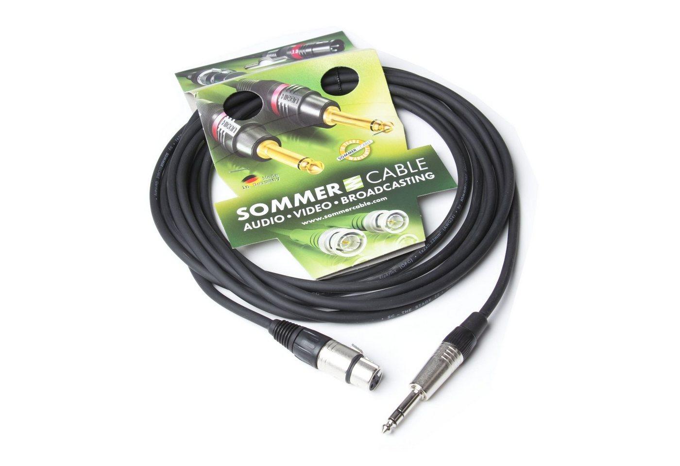 Sommer Cable Audio-Kabel, SG05-0500-SW Stage 22 Mikrofonkabel 5 m - Mikrofonkabel von Sommer Cable